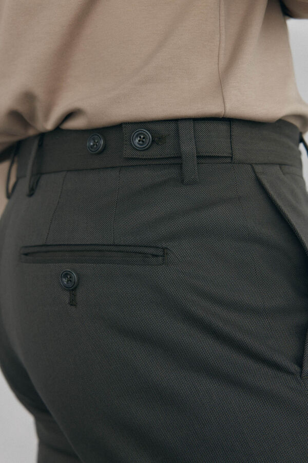Pedro del Hierro Cal&ccedil;a cal&ccedil;as chino com estampa slim fit Verde