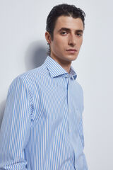 Pedro del Hierro Camisa vestir rayas non iron + antimanchas Azul