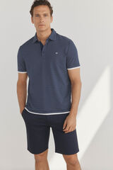 Pedro del Hierro Polo de rayas doble prenda Azul