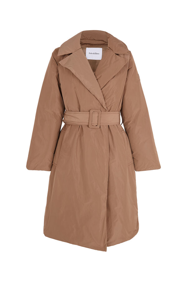 Pedro del Hierro Gabardina acolchada Beige