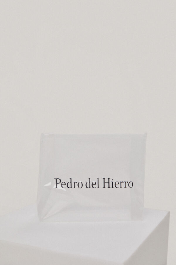 Pedro del Hierro Bikini top bandeau en tejido vichy Negro