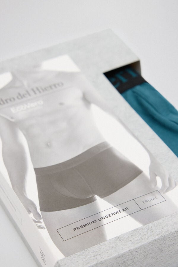 Pedro del Hierro Boxer malha lisa Verde