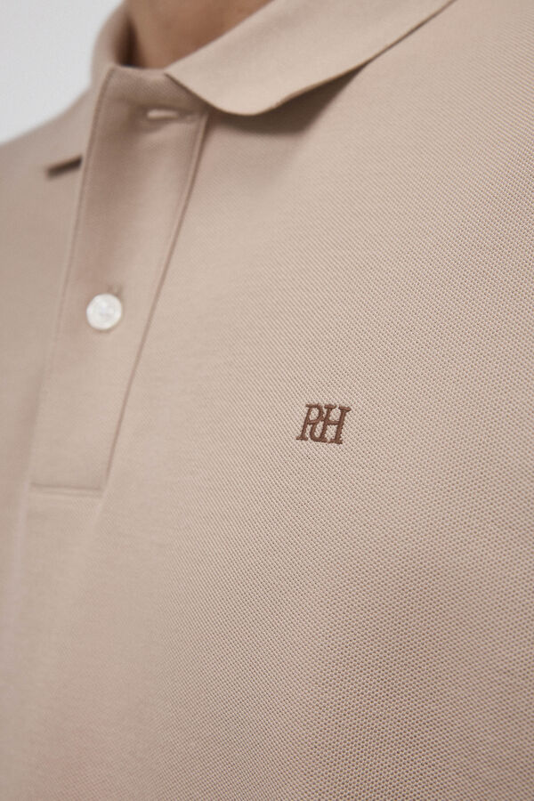 Pedro del Hierro Polo b&aacute;sico piqu&eacute; Beige