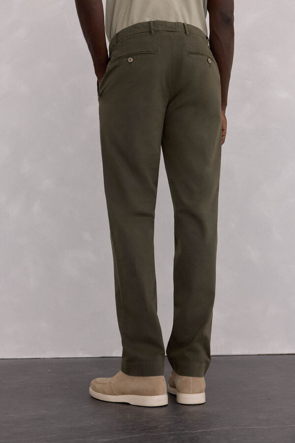 Pedro del Hierro Cal&ccedil;as cal&ccedil;as chino premium de regular fit Verde