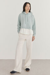 Pedro del Hierro Sudadera capucha combinada Azul