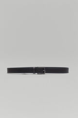 Pedro del Hierro Cinturon liso piel Negro