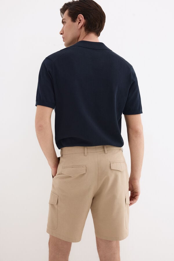 Pedro del Hierro Bermuda cargo regular Beige