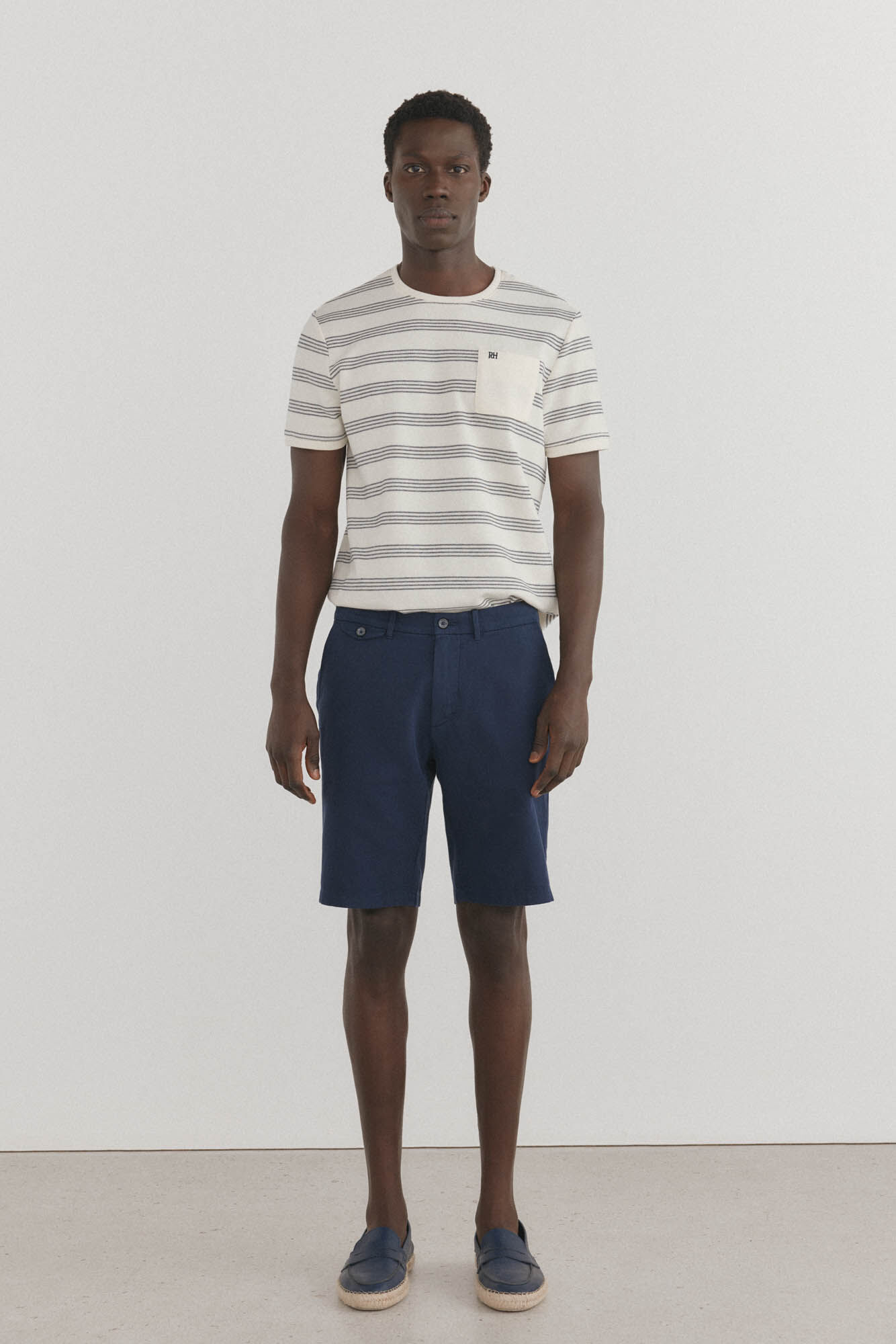 Pedro del Hierro Bermuda cal&ccedil;as chino com bolso