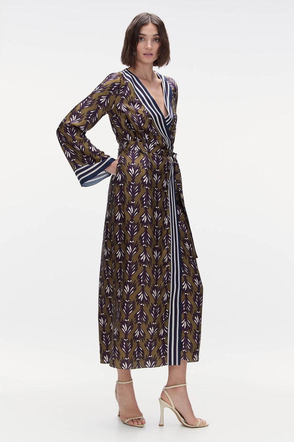 TFP by Tamara Falcó Vestido combinado estampado Verde