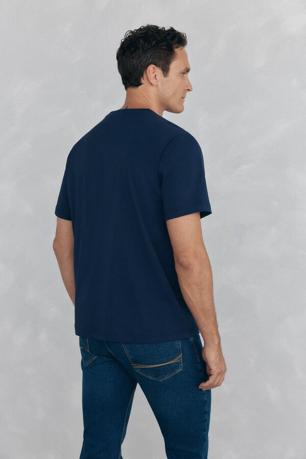 Pedro del Hierro Camiseta mercerizada Azul