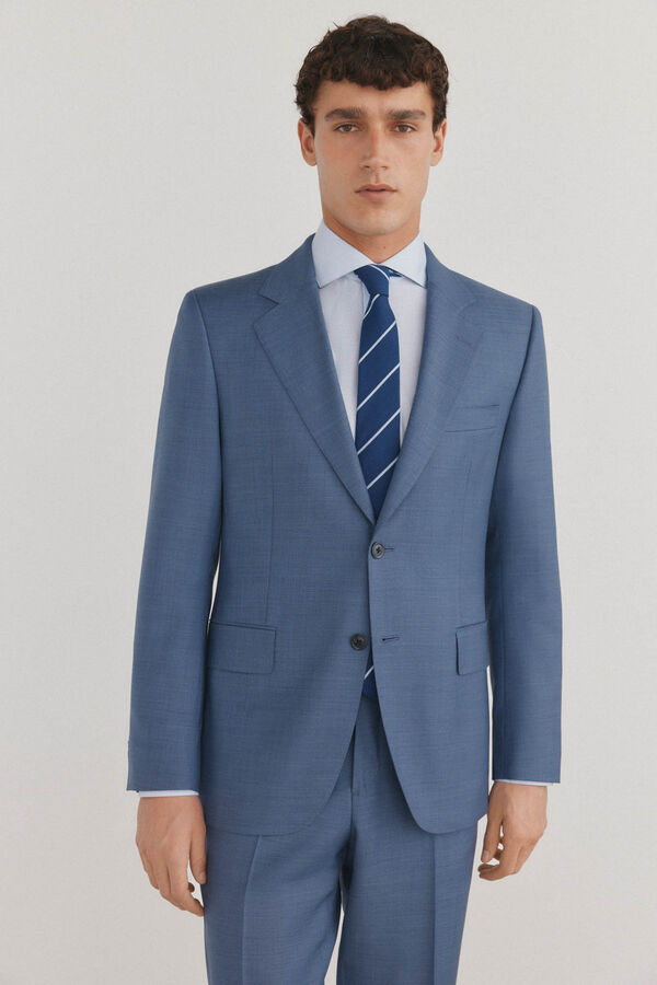 Pedro del Hierro Blazer sob medida Azul