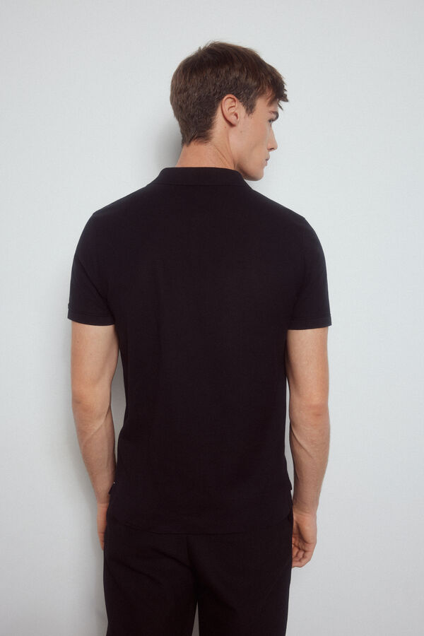 Pedro del Hierro Polo b&aacute;sico slim Negro