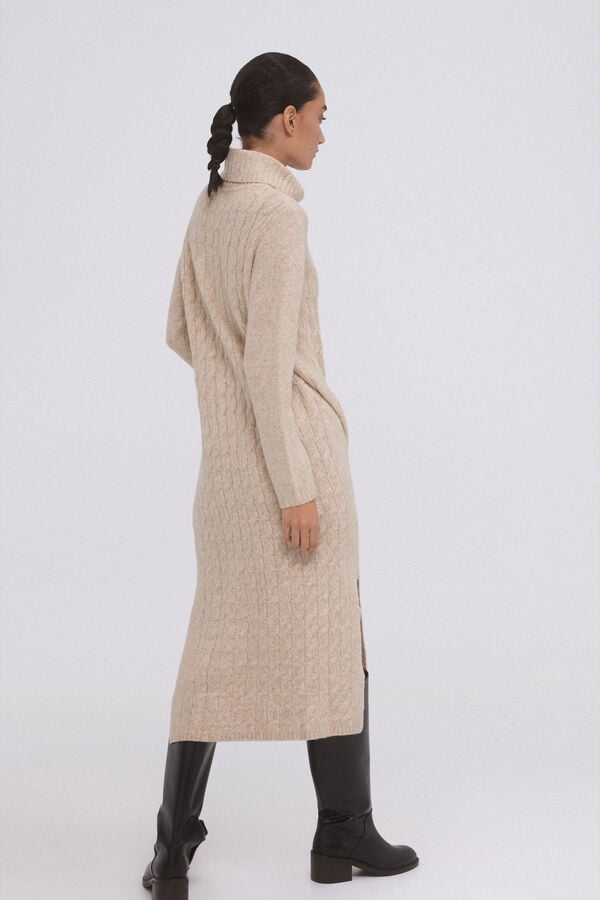 Pedro del Hierro Vestido de punto ochos centrales Gris