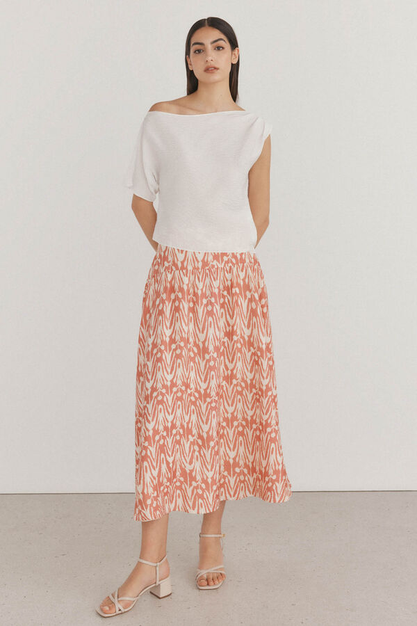 Pedro del Hierro Top asim&eacute;trico fluido Crudo