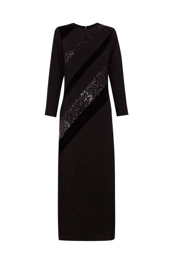 Pedro del Hierro Vestido midi preto Preto