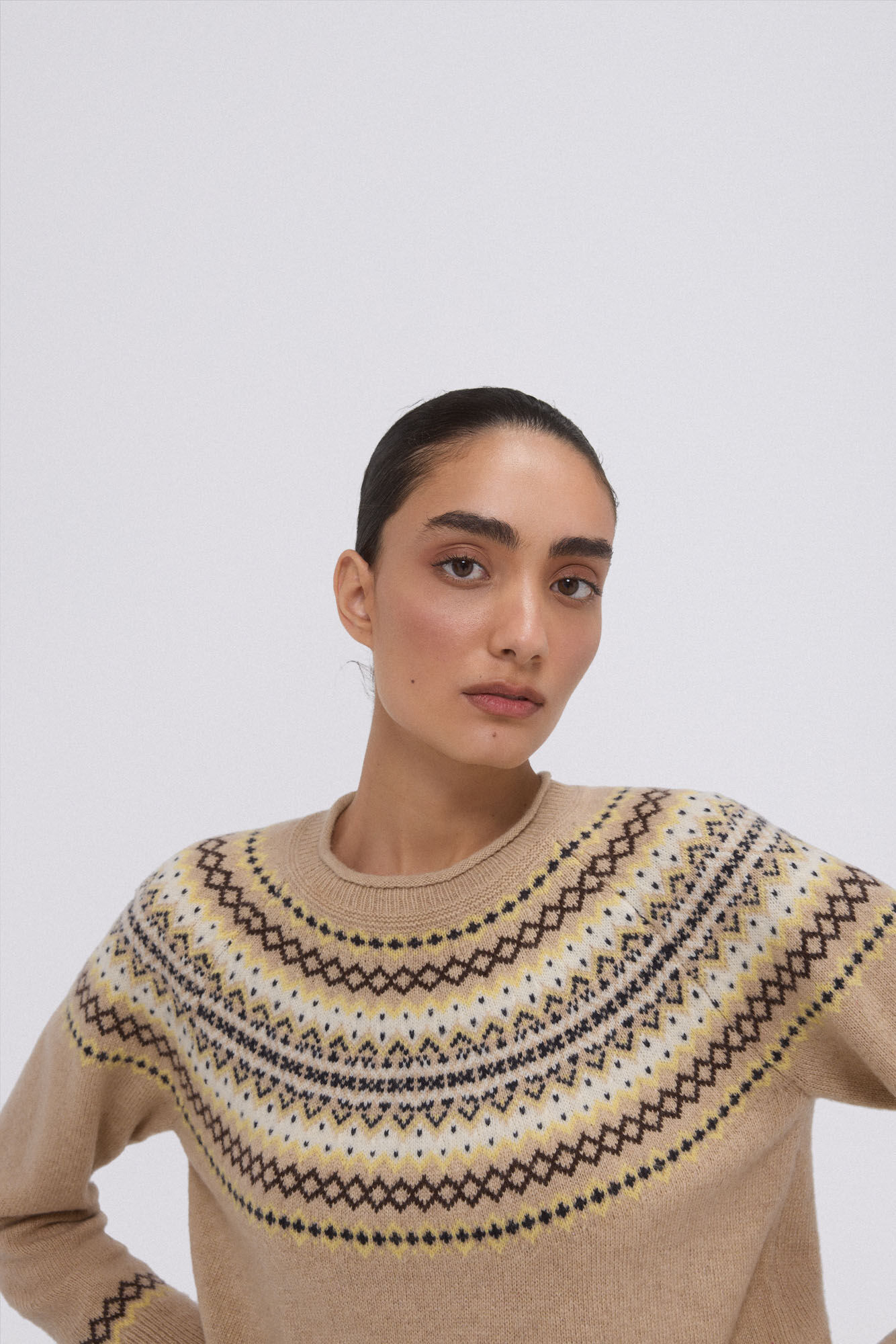 Pedro del Hierro Jersey jacquard greca