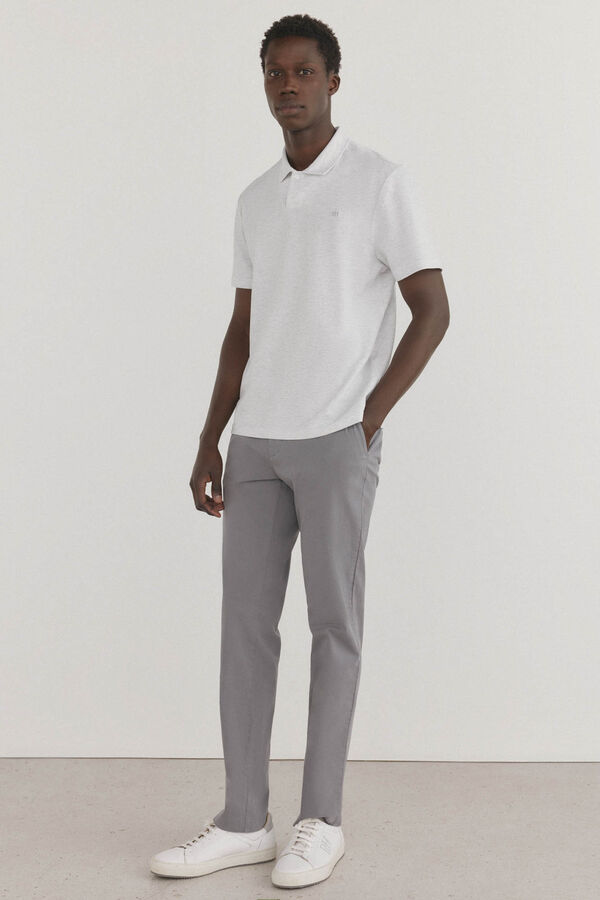 Pedro del Hierro Polo cuello abierto Blanco