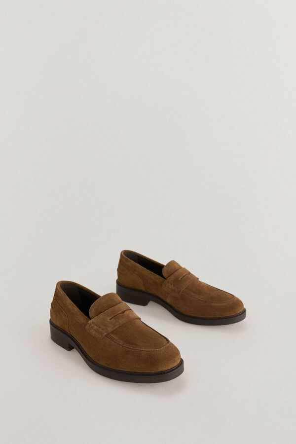 Pedro del Hierro Mocas&iacute;n sport piel Marr&oacute;n