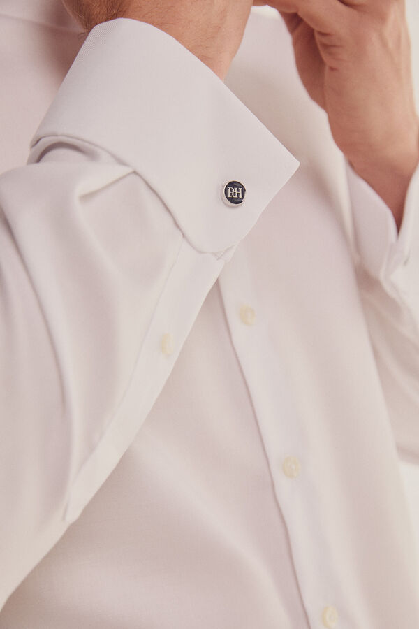 Pedro del Hierro Camisa Non Iron vestir tailored fit  Branco