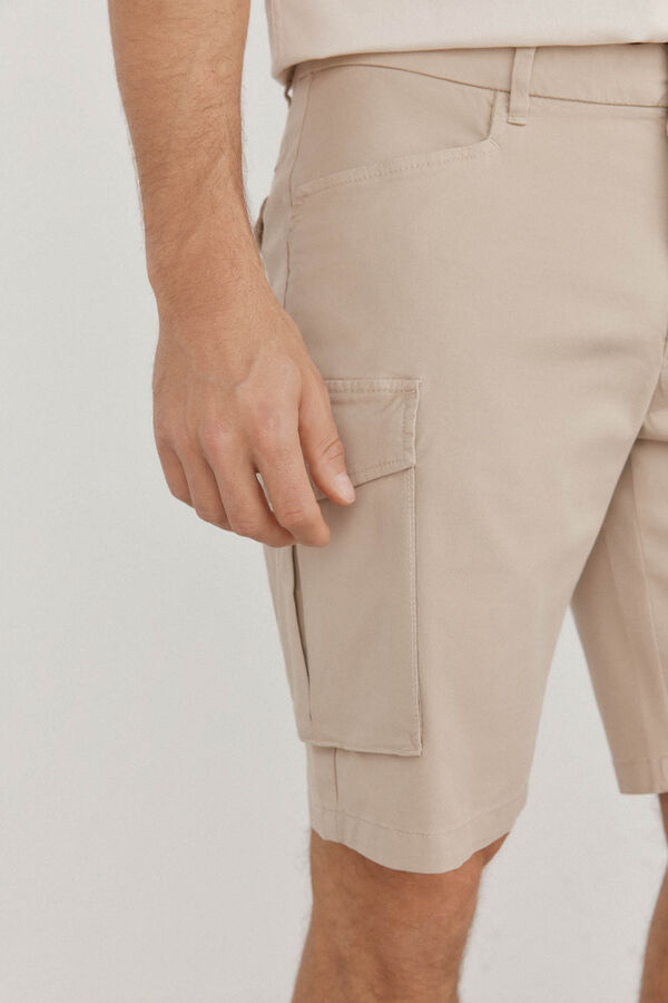 Pedro del Hierro Bermudas cargo Beige