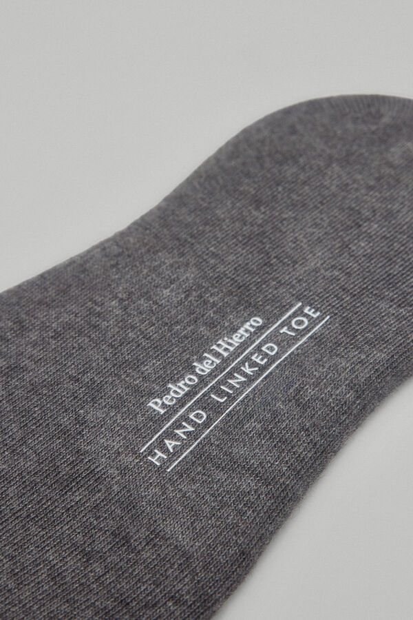 Pedro del Hierro Calcetin invisible liso Gris