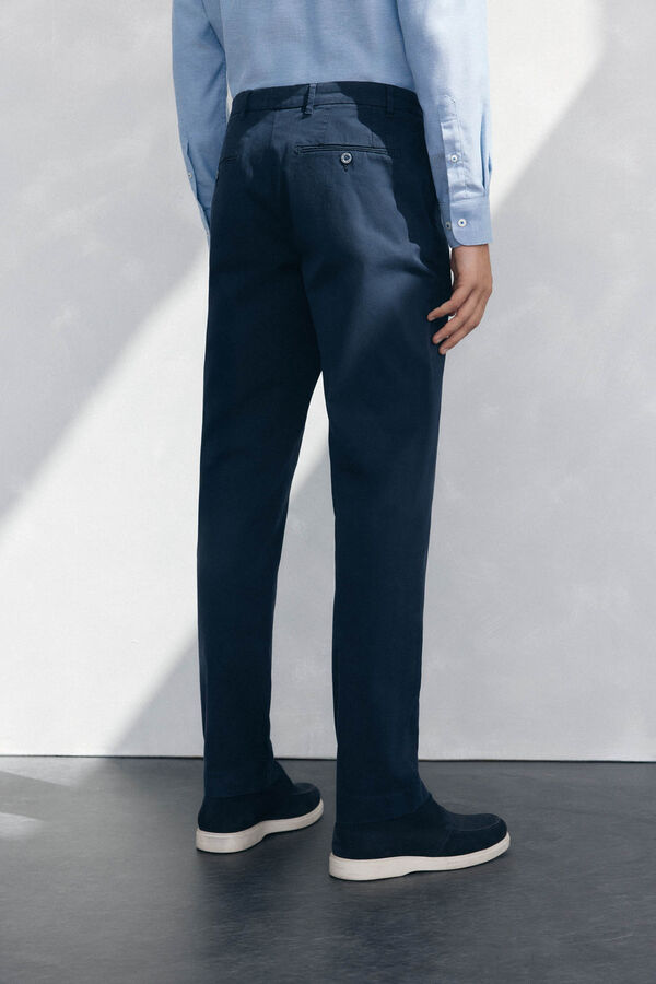 Pedro del Hierro Pantal&oacute;n premium chino regular fit Azul