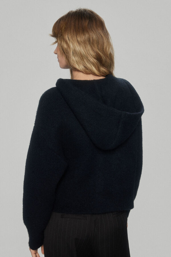 Pedro del Hierro Chaqueta capucha bolsillos grandes Azul