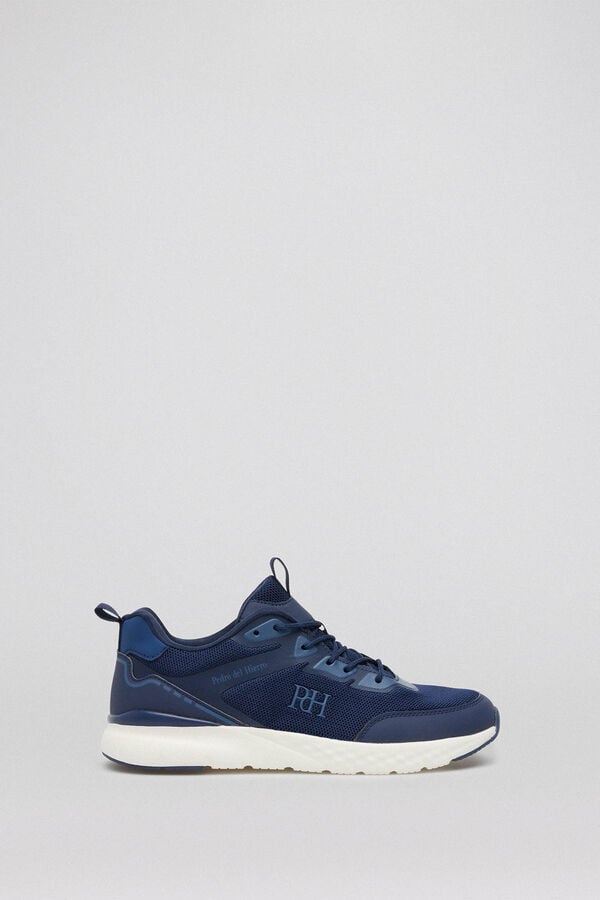 Pedro del Hierro Sapatilhas t&ecirc;xtil cord&otilde;es Azul