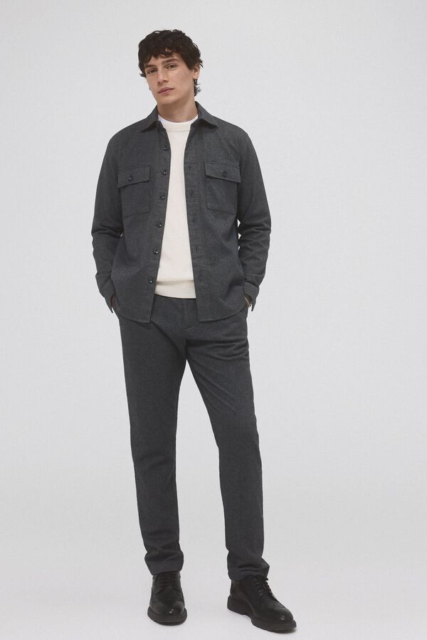 Pedro del Hierro Camiseta lisa coordenada Cizento