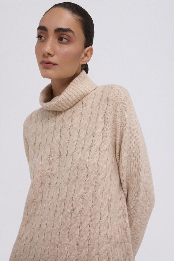 Pedro del Hierro Vestido de punto ochos centrales Gris