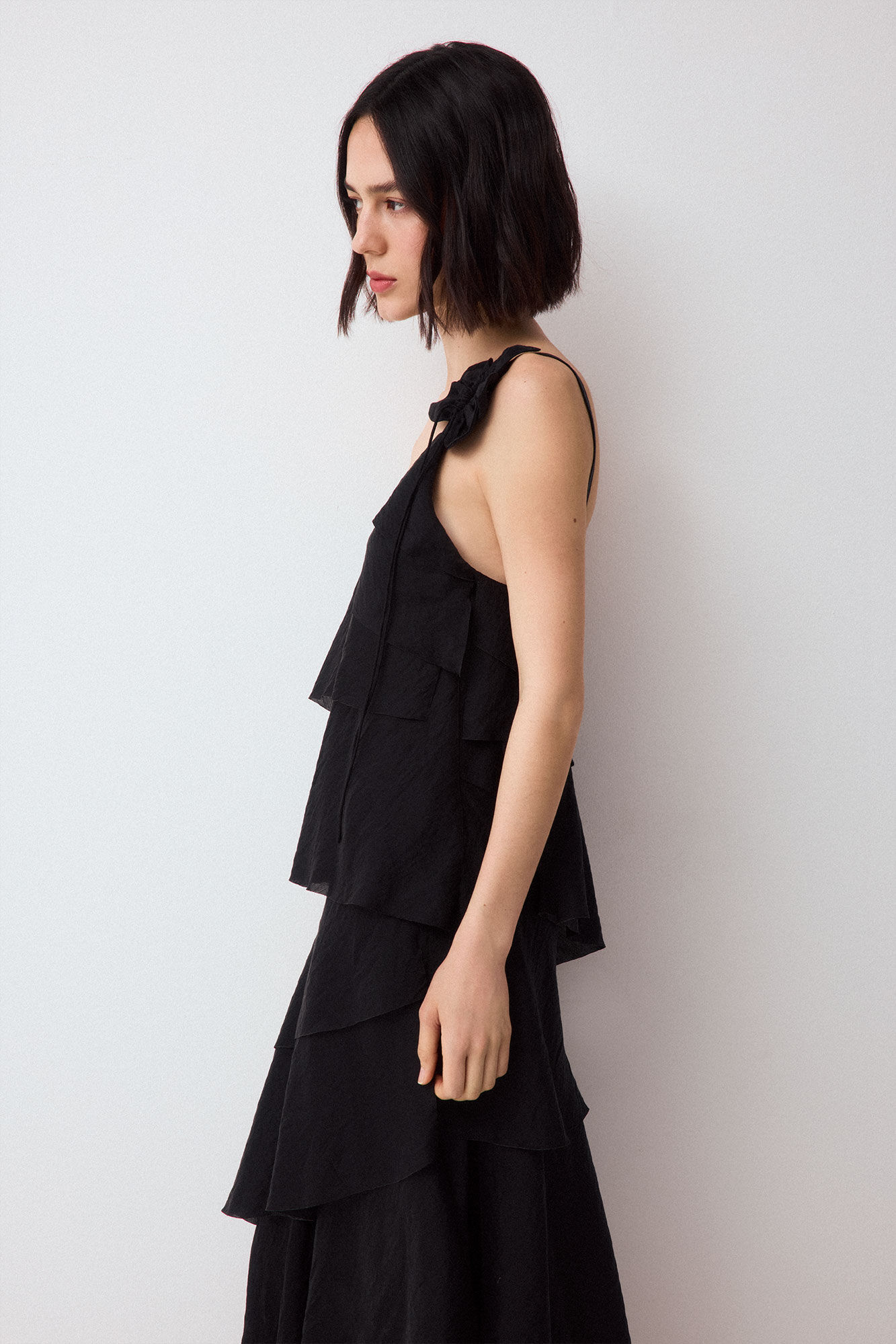 Pedro del Hierro Vestido de flores com folhos