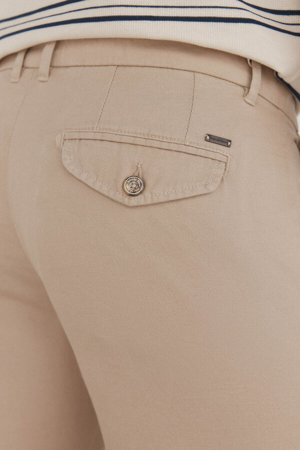 Pedro del Hierro Bermuda chino bolsillo Beige