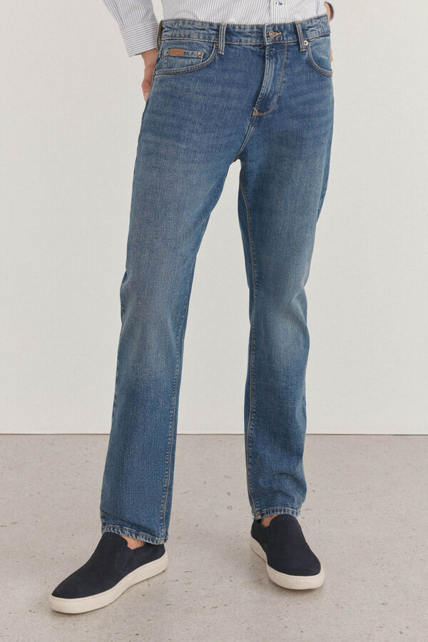 Pedro del Hierro Pantalón vaquero regular fit Azul
