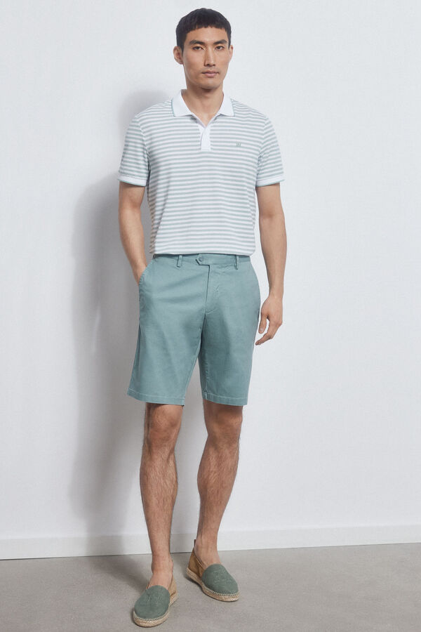 Pedro del Hierro Cal&ccedil;as bermuda chino premium flex  Turquesa