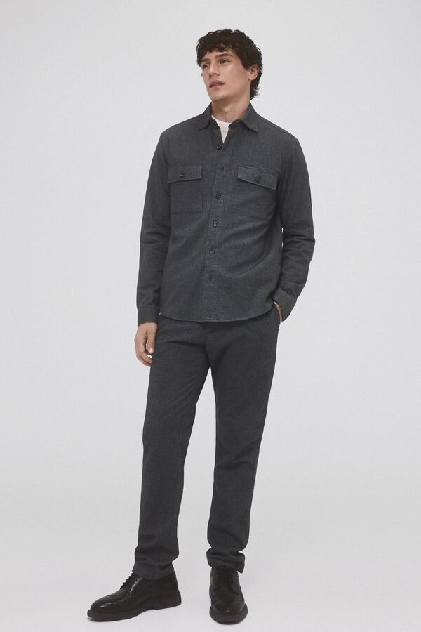 Pedro del Hierro Camiseta lisa coordenada Cizento