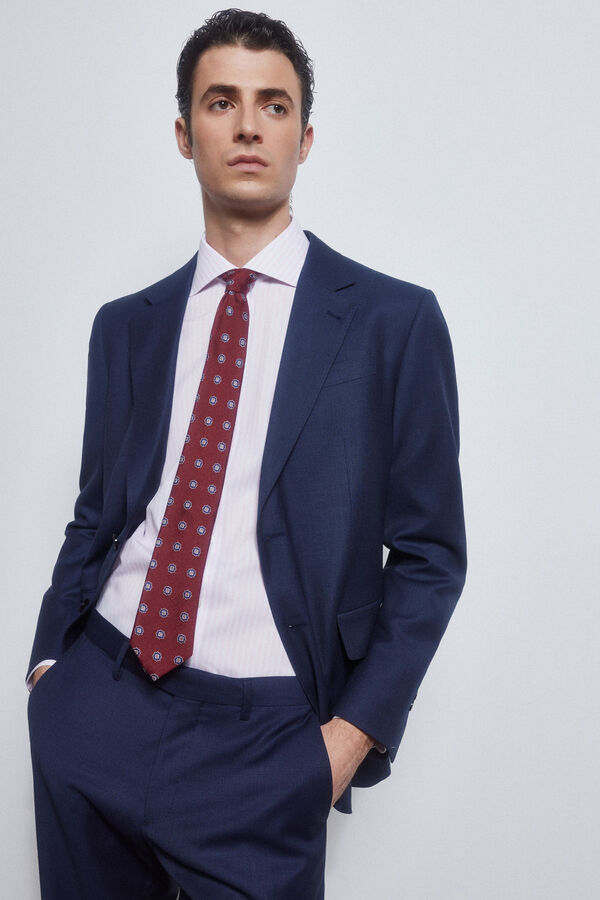 Pedro del Hierro camisa formal riscas non iron + antimanchas Rosa
