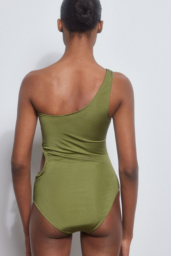 Pedro del Hierro Fato de banho assim&eacute;trico Verde