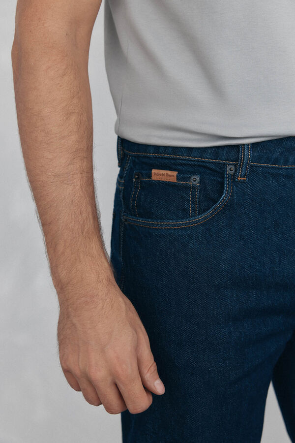 Pedro del Hierro Cal&ccedil;as de ganga straight fit Azul