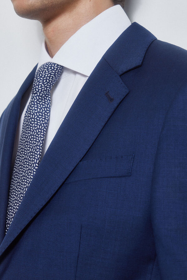 Pedro del Hierro Blazer azul bi-stretch slim Azul
