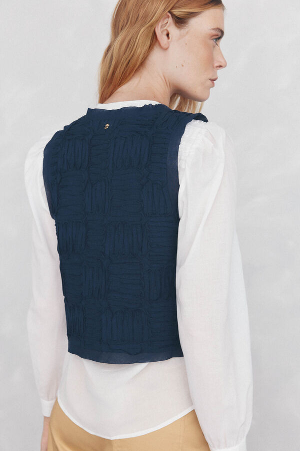 Pedro del Hierro Colete curto Azul