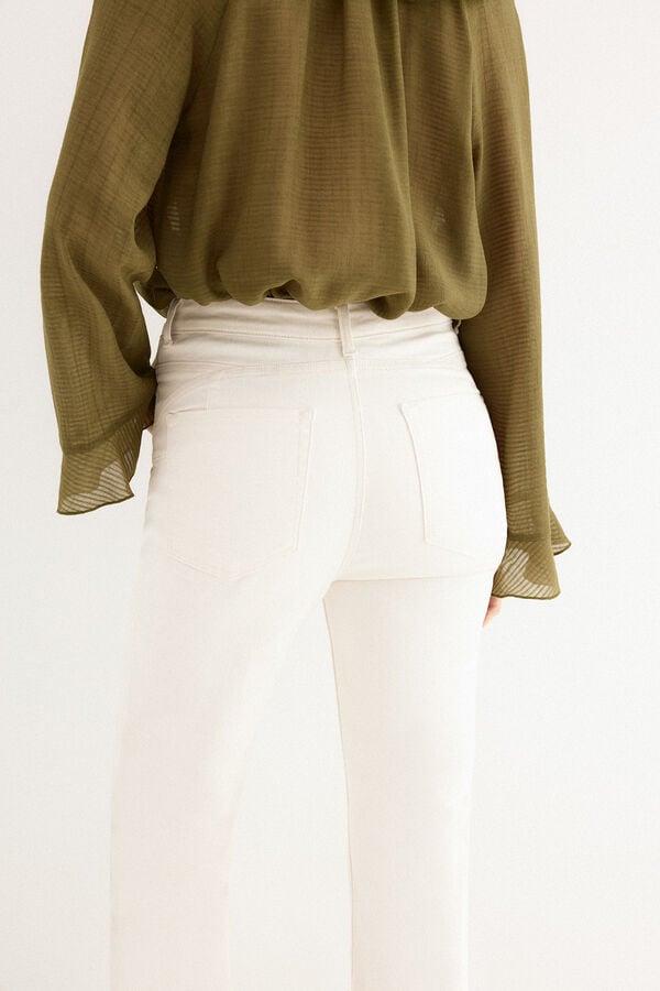 Pedro del Hierro Jeans push-up flare Ecru