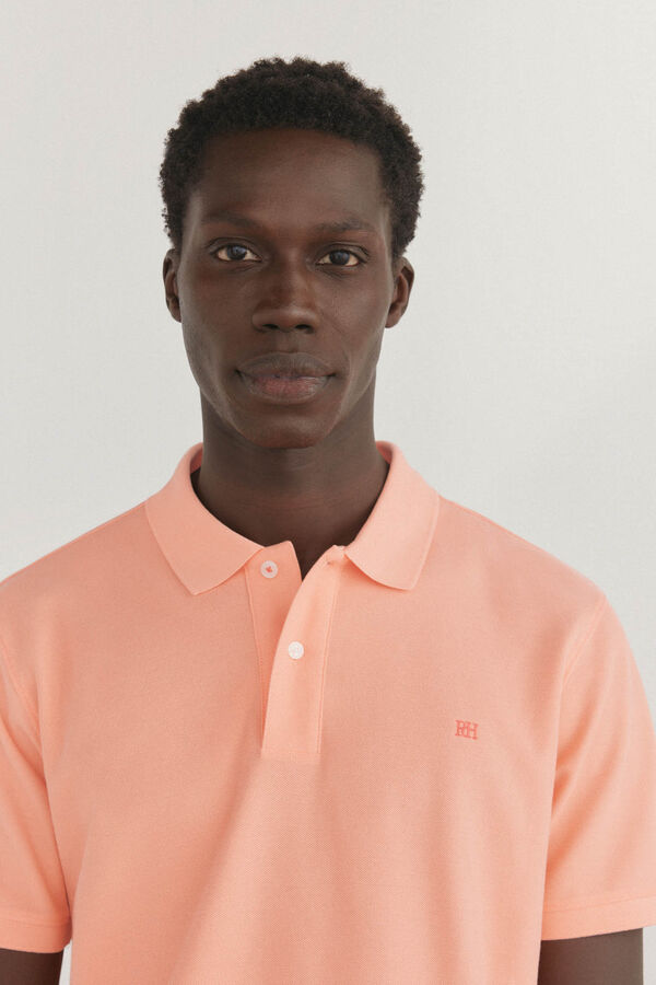 Pedro del Hierro Polo b&aacute;sico piqu&eacute; Laranja