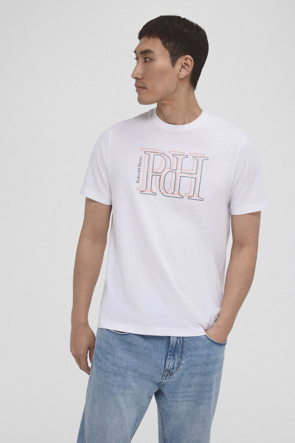 Pedro del Hierro T-shirt logo grande  Branco