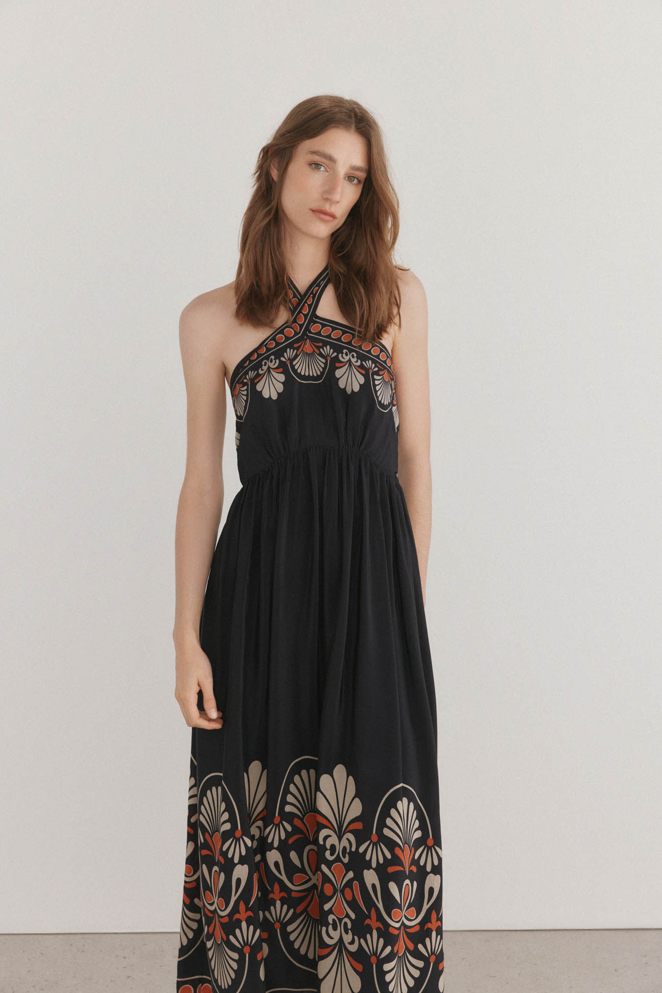 Pedro del Hierro Vestido halter estampado