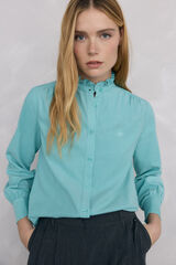 Pedro del Hierro Camisa micropana Turquesa