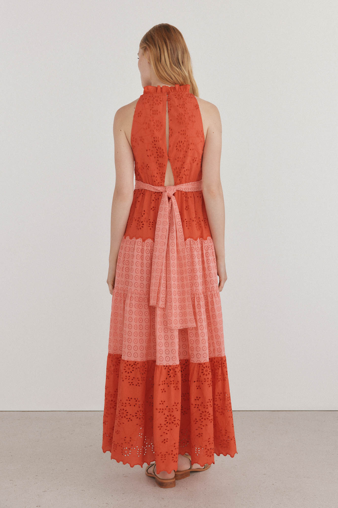 Pedro del Hierro Vestido bordado multicolor