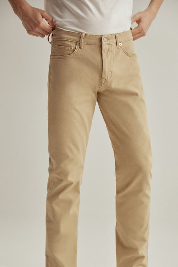 Pedro del Hierro Jeans TX Protect premium flex 5 bolsos cor slim Beige