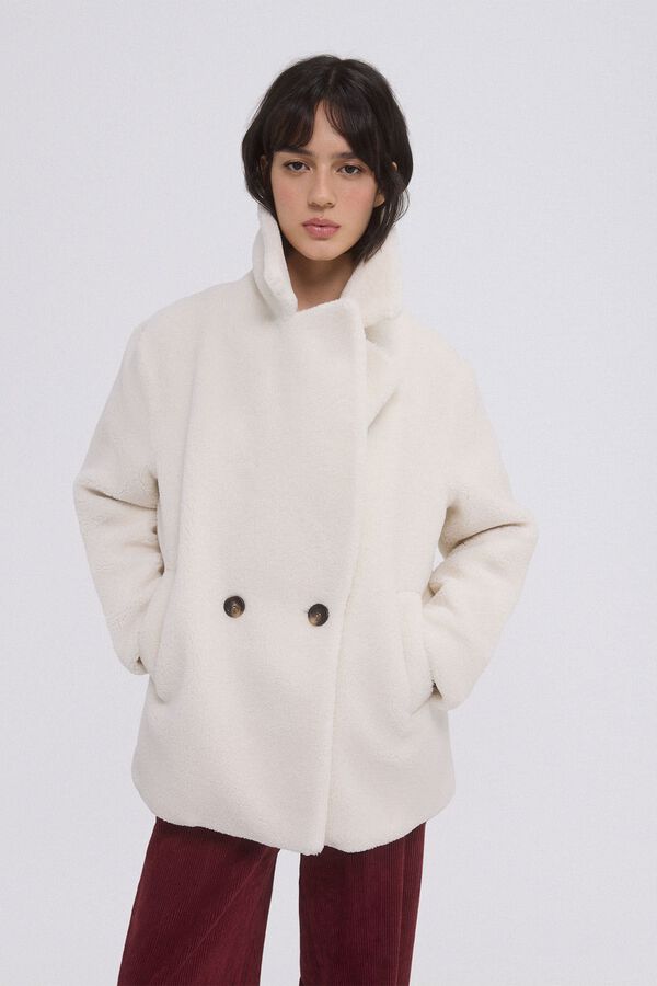 TFP by Tamara Falcó Abrigo de pelo Beige