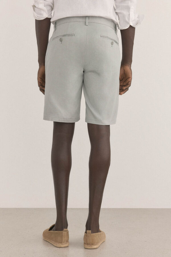 Pedro del Hierro Shorts cal&ccedil;as chino com estampa regular Verde