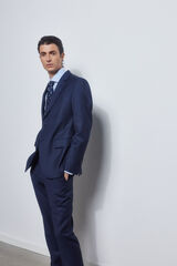 Pedro del Hierro Blazer olho perdiz bi-stretch slim Azul